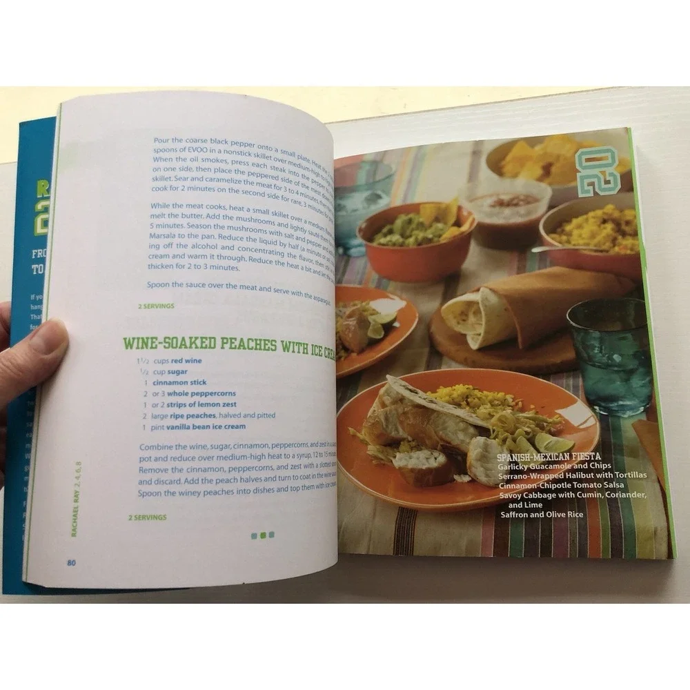 Lot of Rachael Ray Cookbooks 365 No Repeats, 2, 4, 6, 8 Easy Cooking‎ Recipes